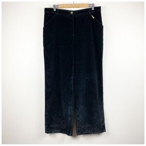 St.‎ John Sport Black Velvet Glitter Pants Size 16